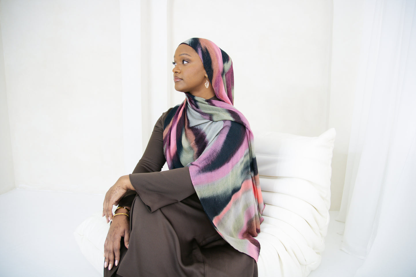 Amwaj Mix Printed Modal Hijab