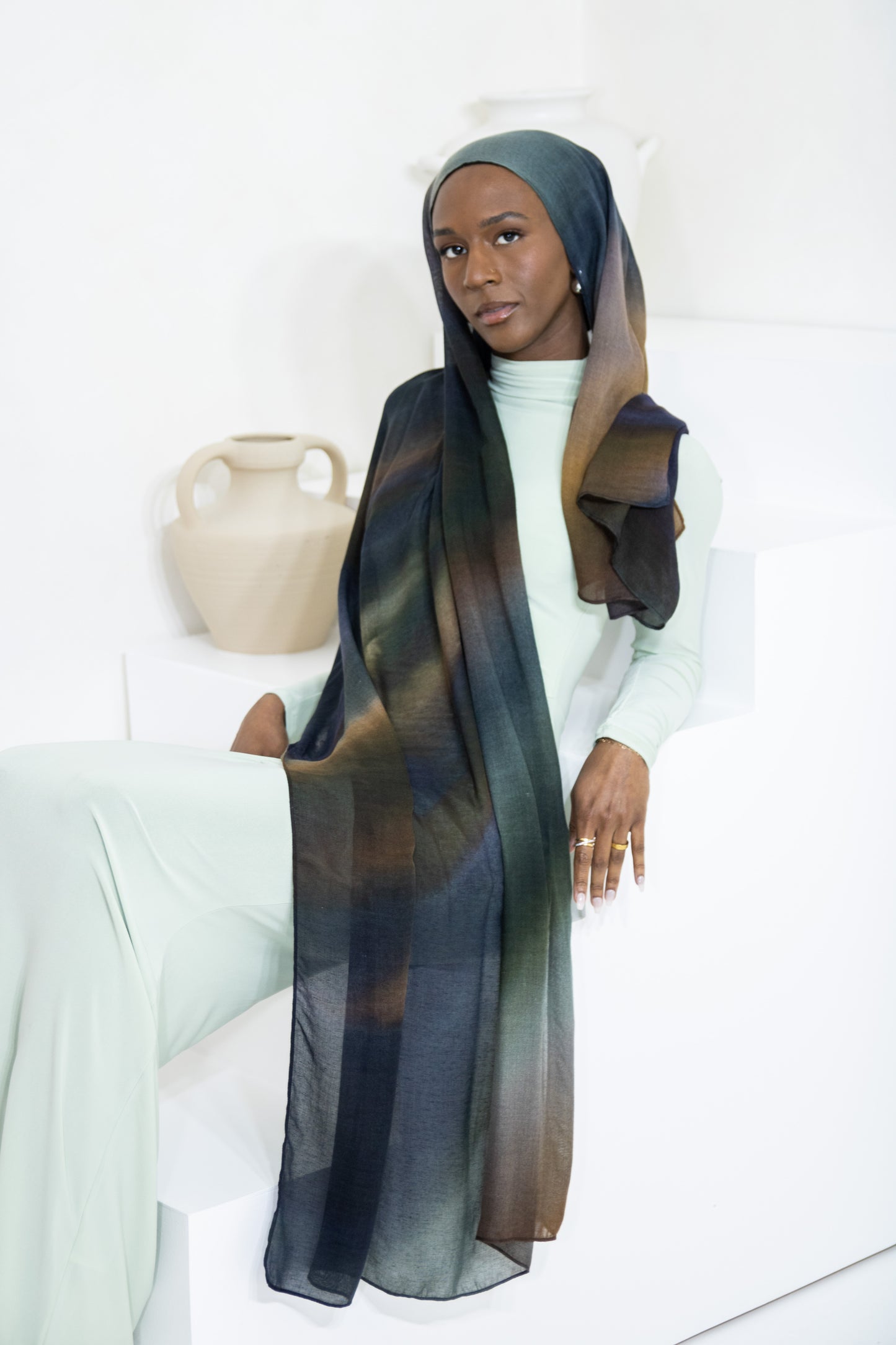 Ghaba Blend Printed Modal Hijab