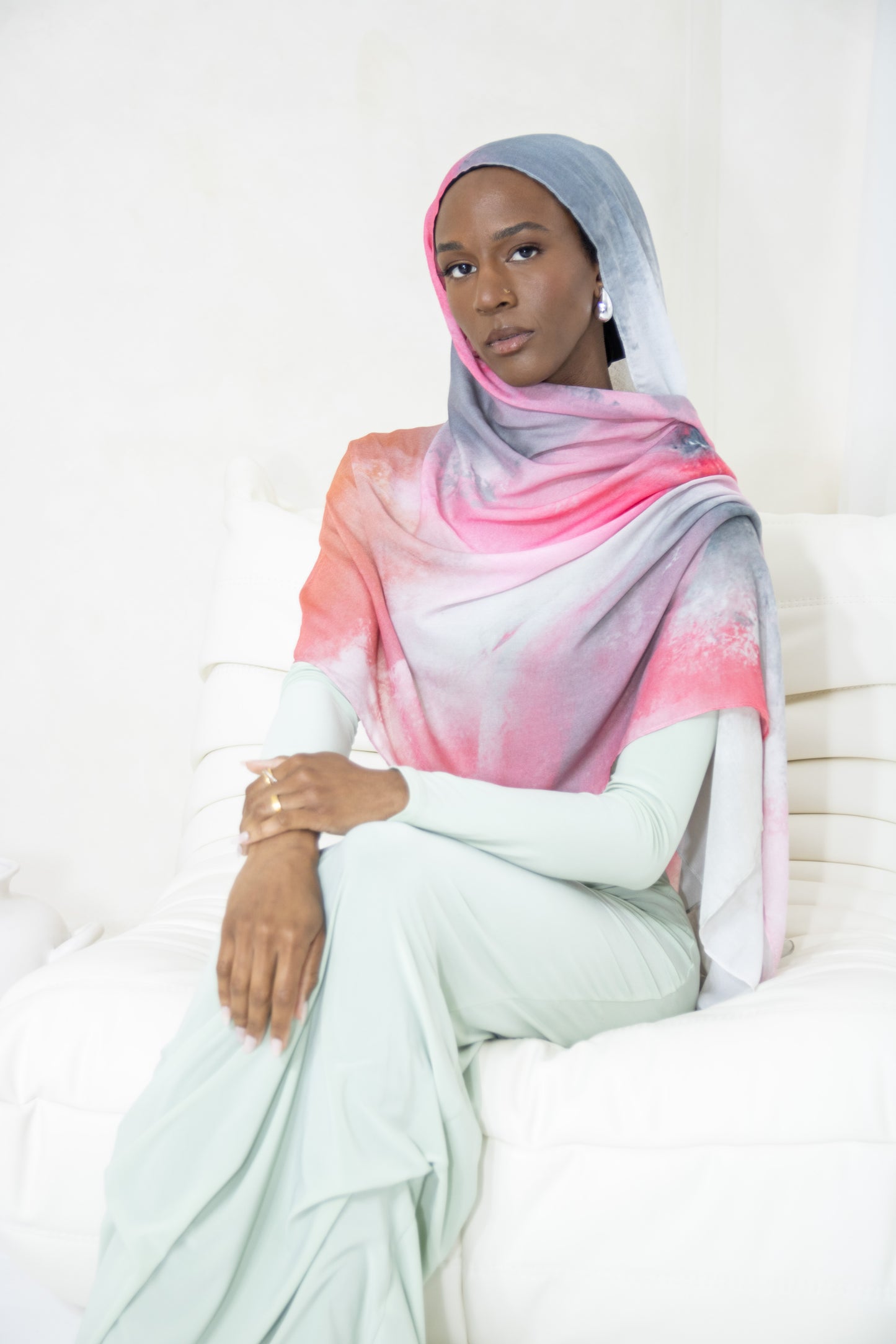 Zaher Ombre Printed Modal Hijab